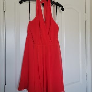 Bebe, Backless dress, NEW, Red, Laege